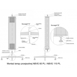 Lampa bakteriobójcza przepływowa NBVE-110 PL